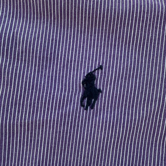 RALPH LAUREN MCMEEL Long Sleeve Striped Dress Shirt Men's Size Large - Picture 5 of 7